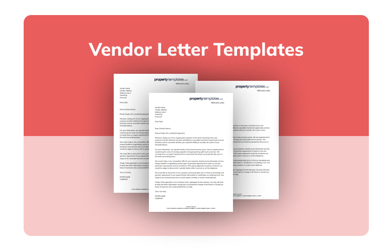 Direct to Vendor Letter Template