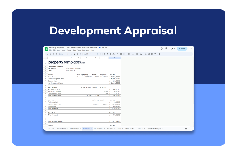 Property Development Appraisal